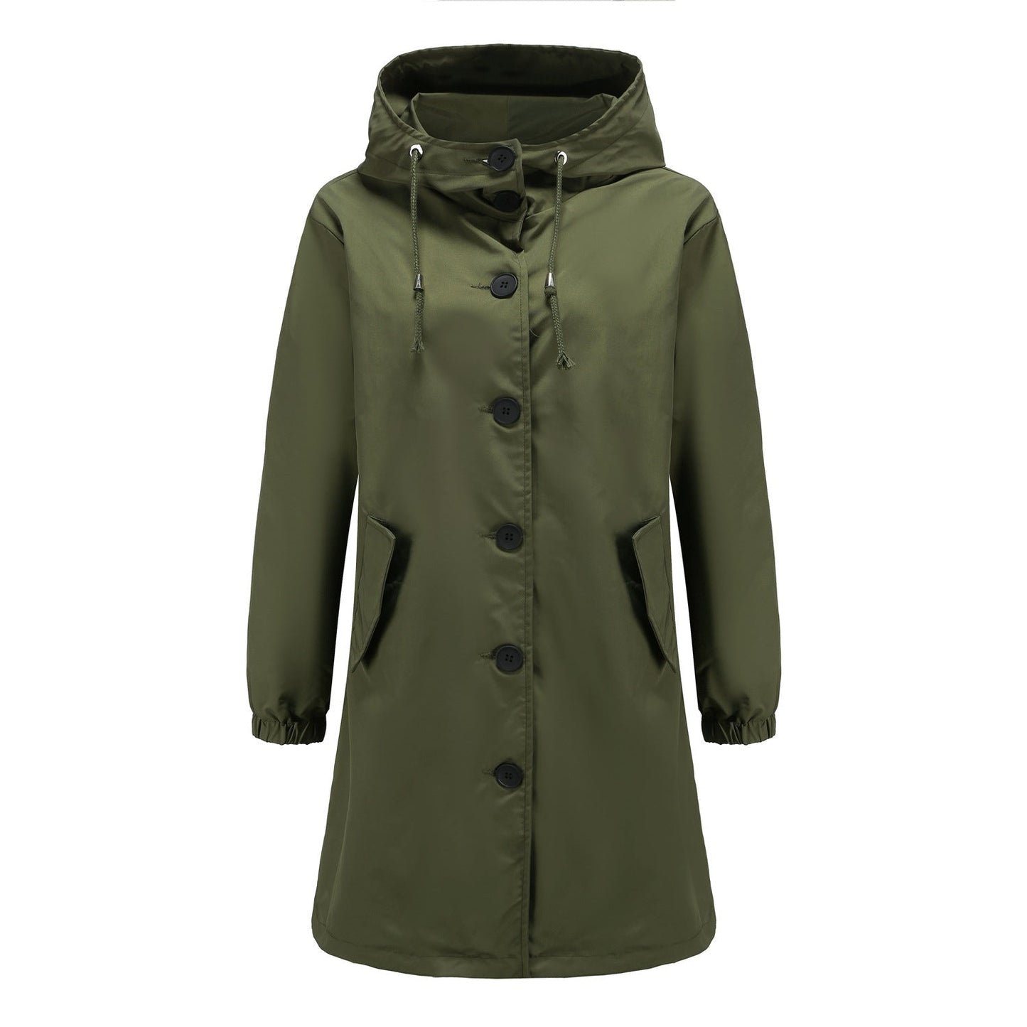 Women's Mid-Length Hooded Jacket