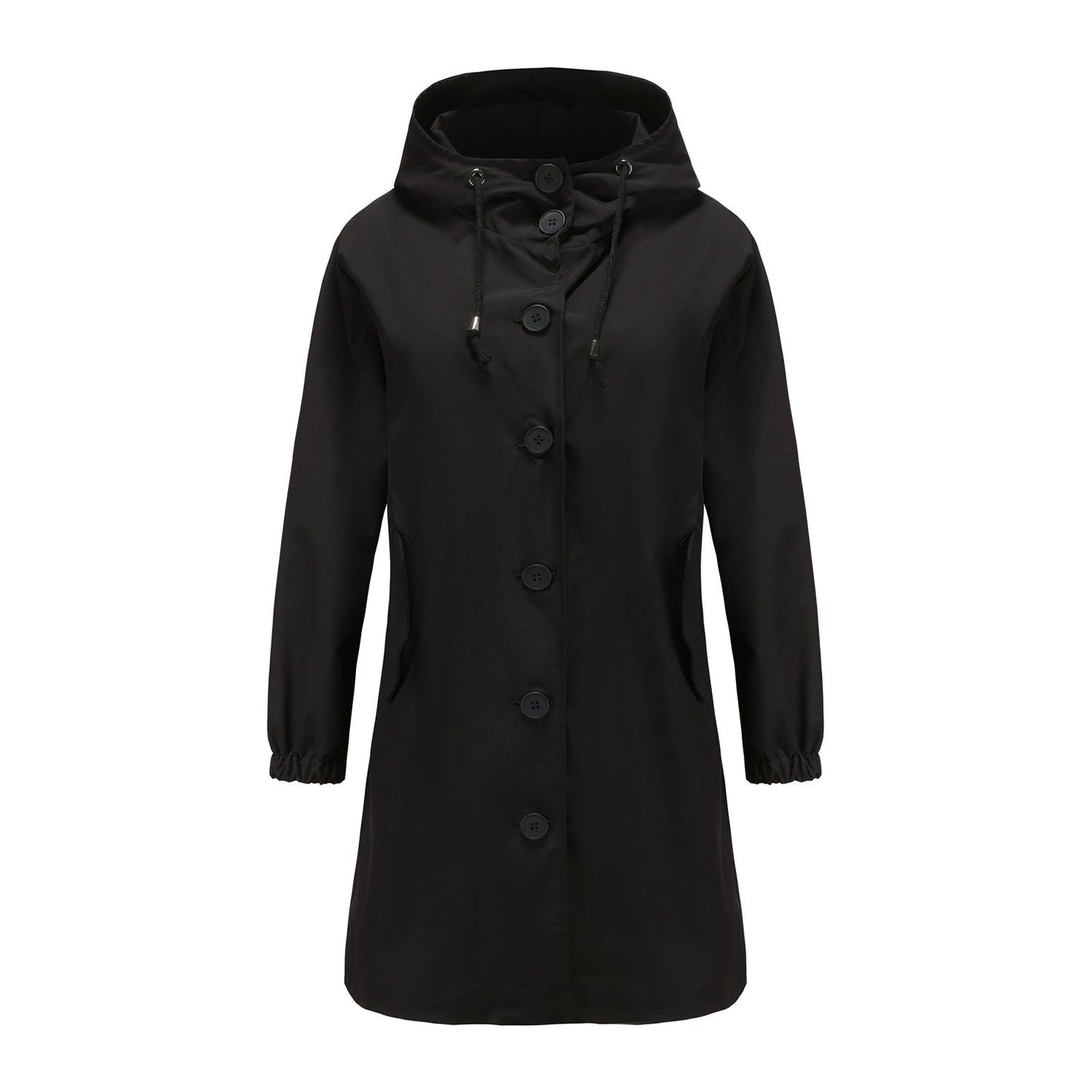 Women's Mid-Length Hooded Jacket