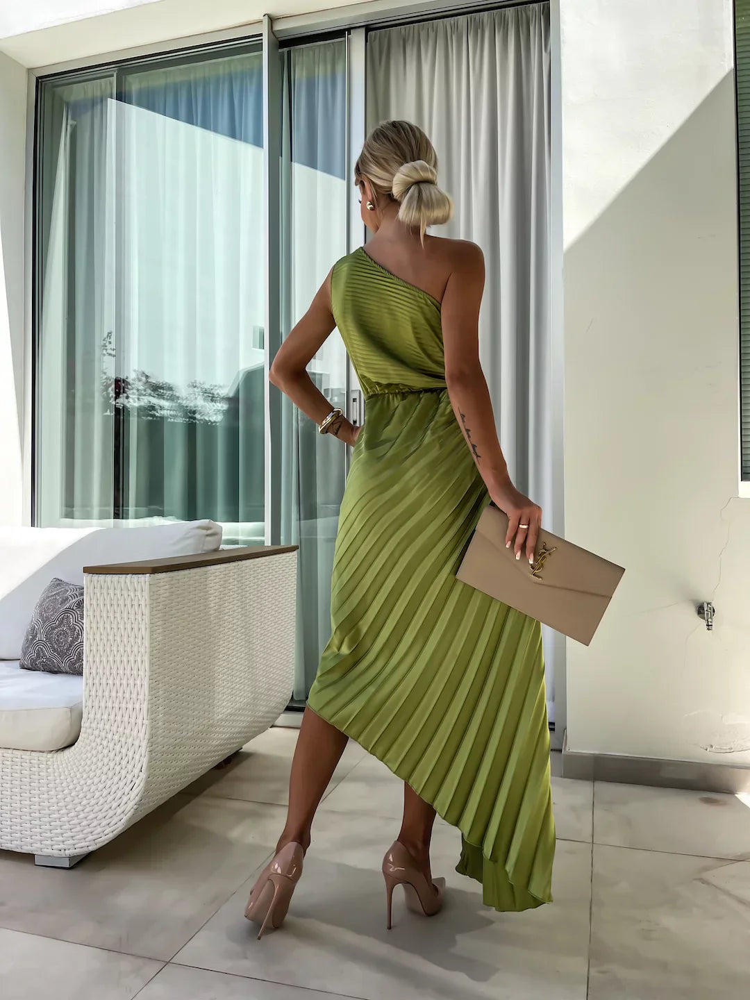 Women's One Shoulder Long Dress