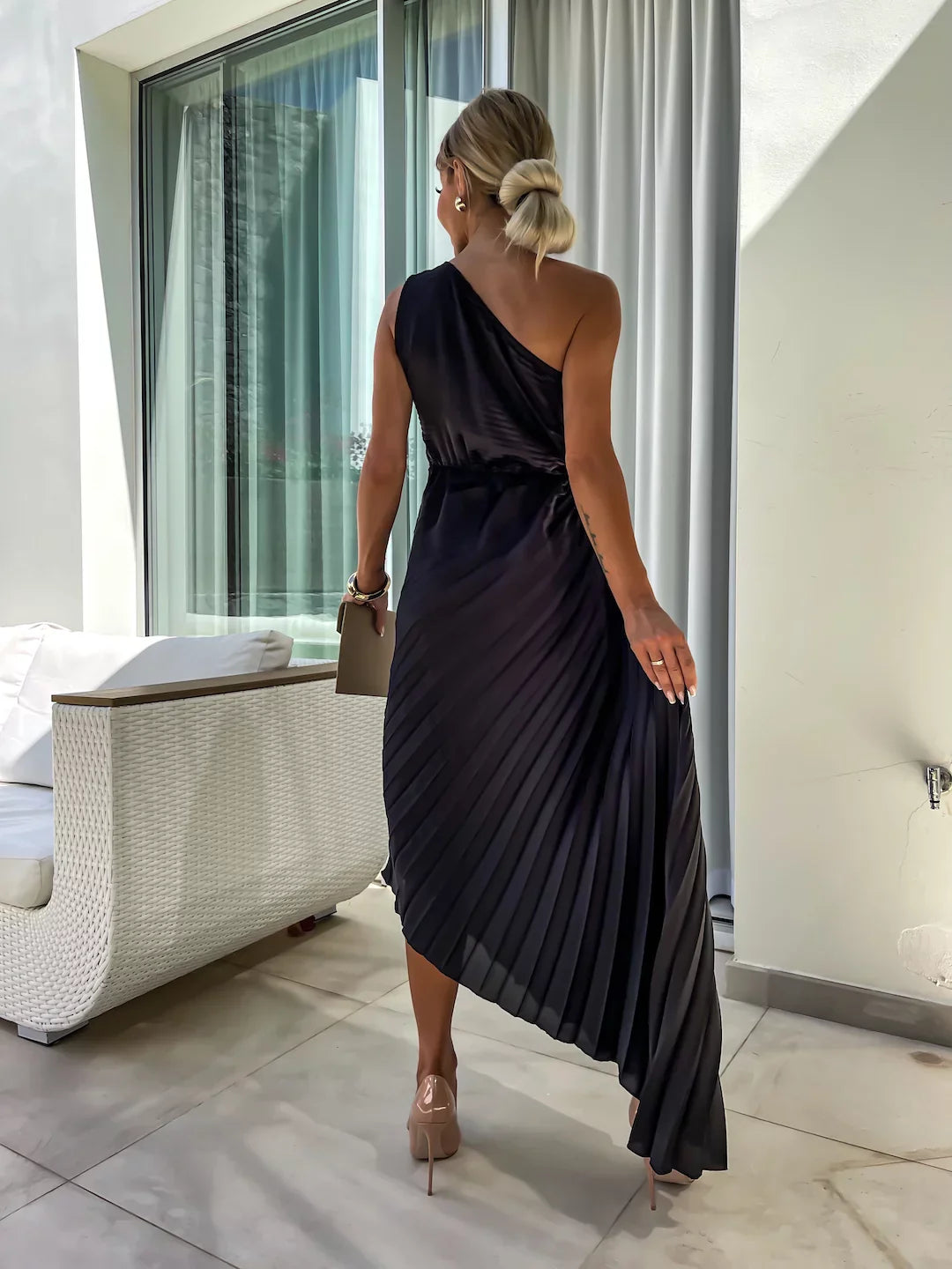 Women's One Shoulder Long Dress