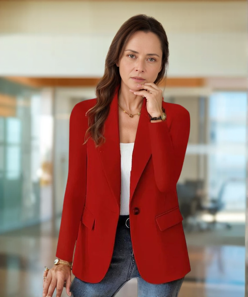 Women's Slim Fit Blazer with Lapel