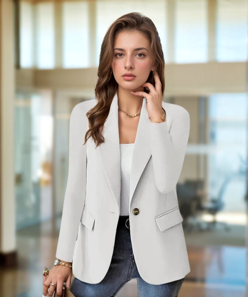 Women's Slim Fit Blazer with Lapel
