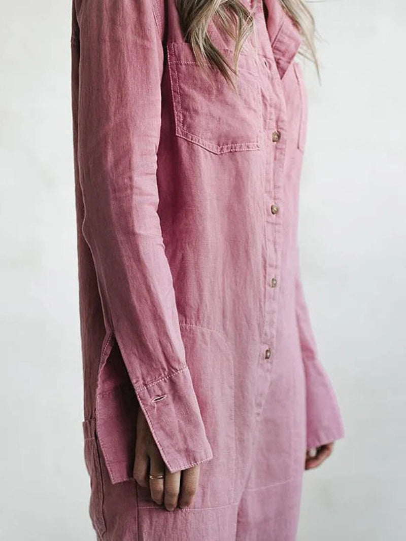 Women's Jumpsuit with Button-Down Front