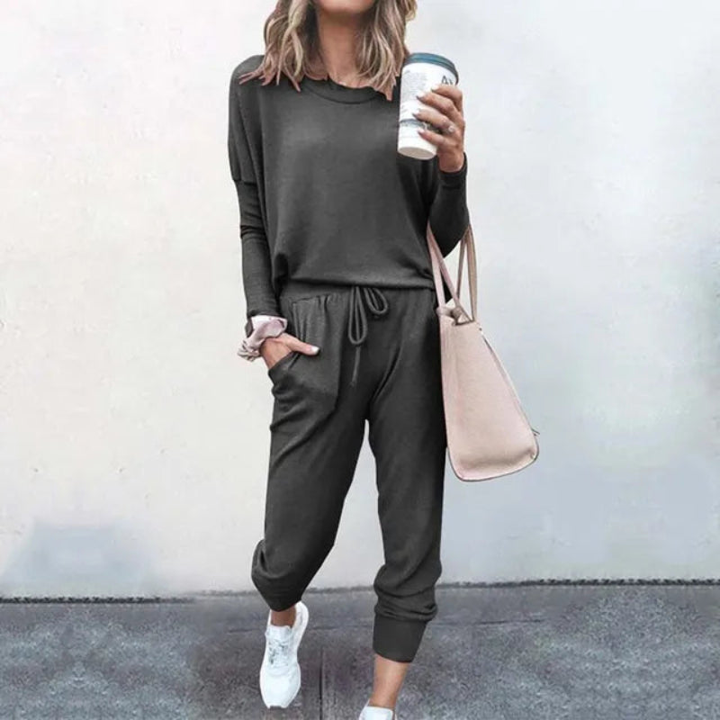 Women’s Long Sleeve Top and Trouser Set