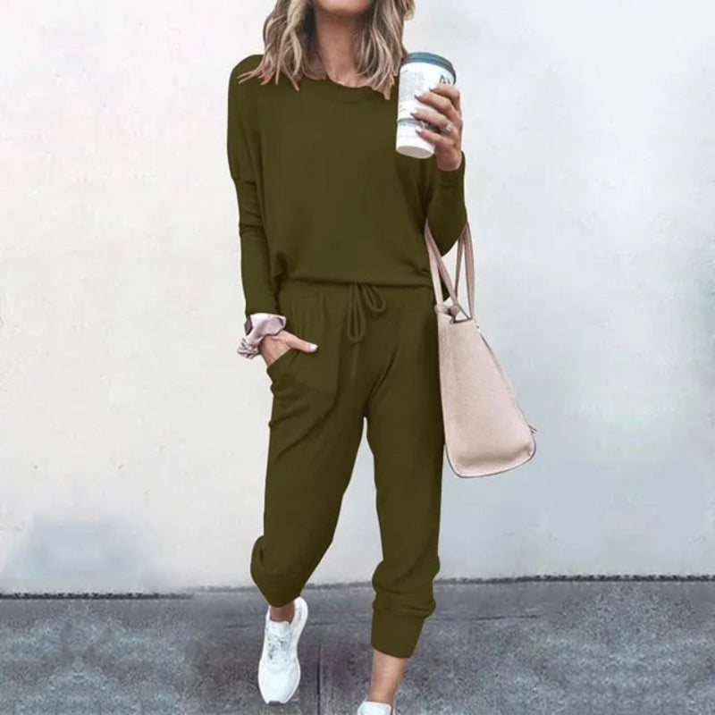 Women’s Long Sleeve Top and Trouser Set