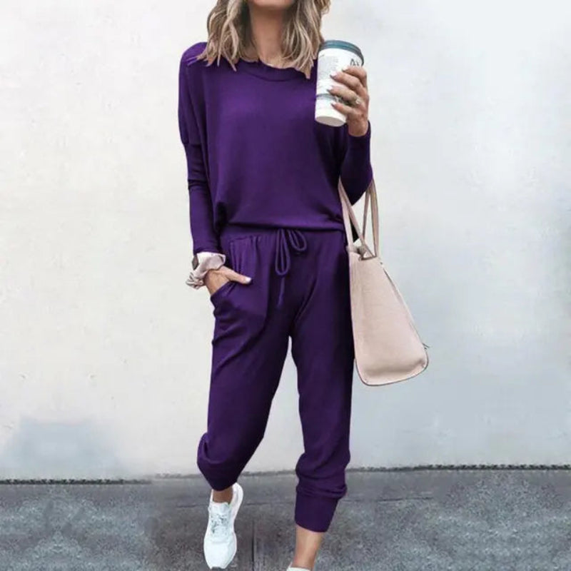 Women’s Long Sleeve Top and Trouser Set