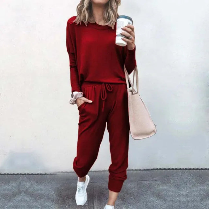 Women’s Long Sleeve Top and Trouser Set