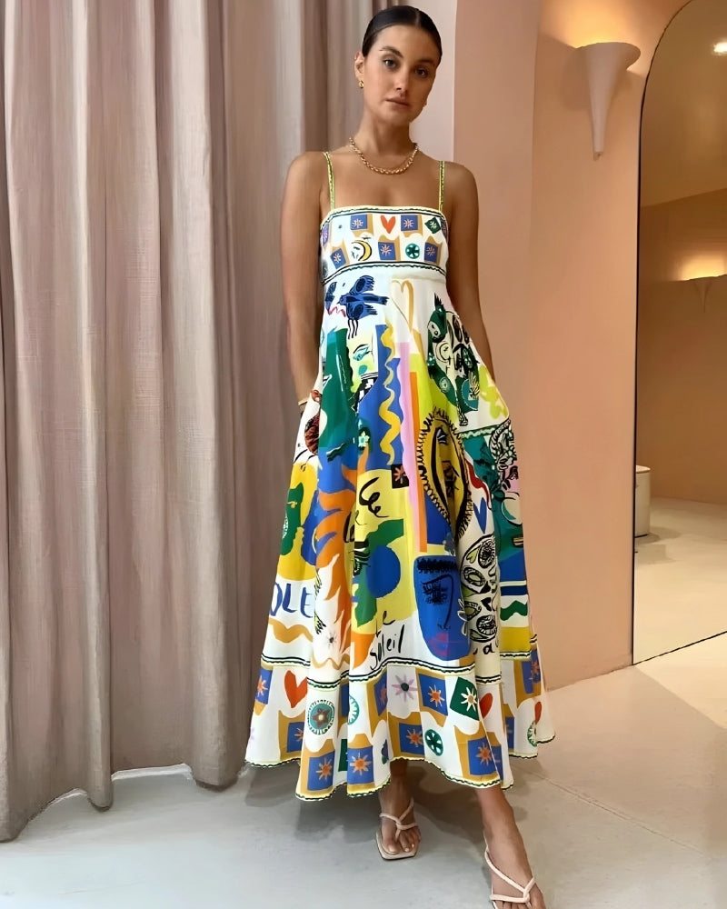 Women's Spaghetti Strap Maxi Dress