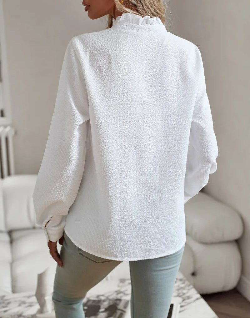 Women's Blouse with Button Detail
