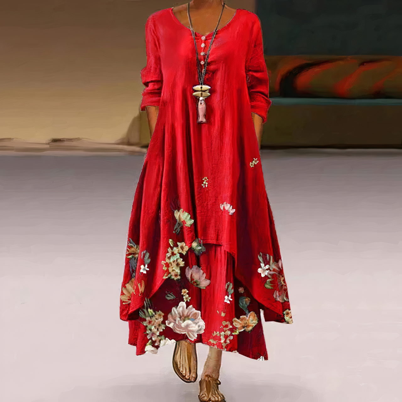 Women’s Printed A-Line Dress