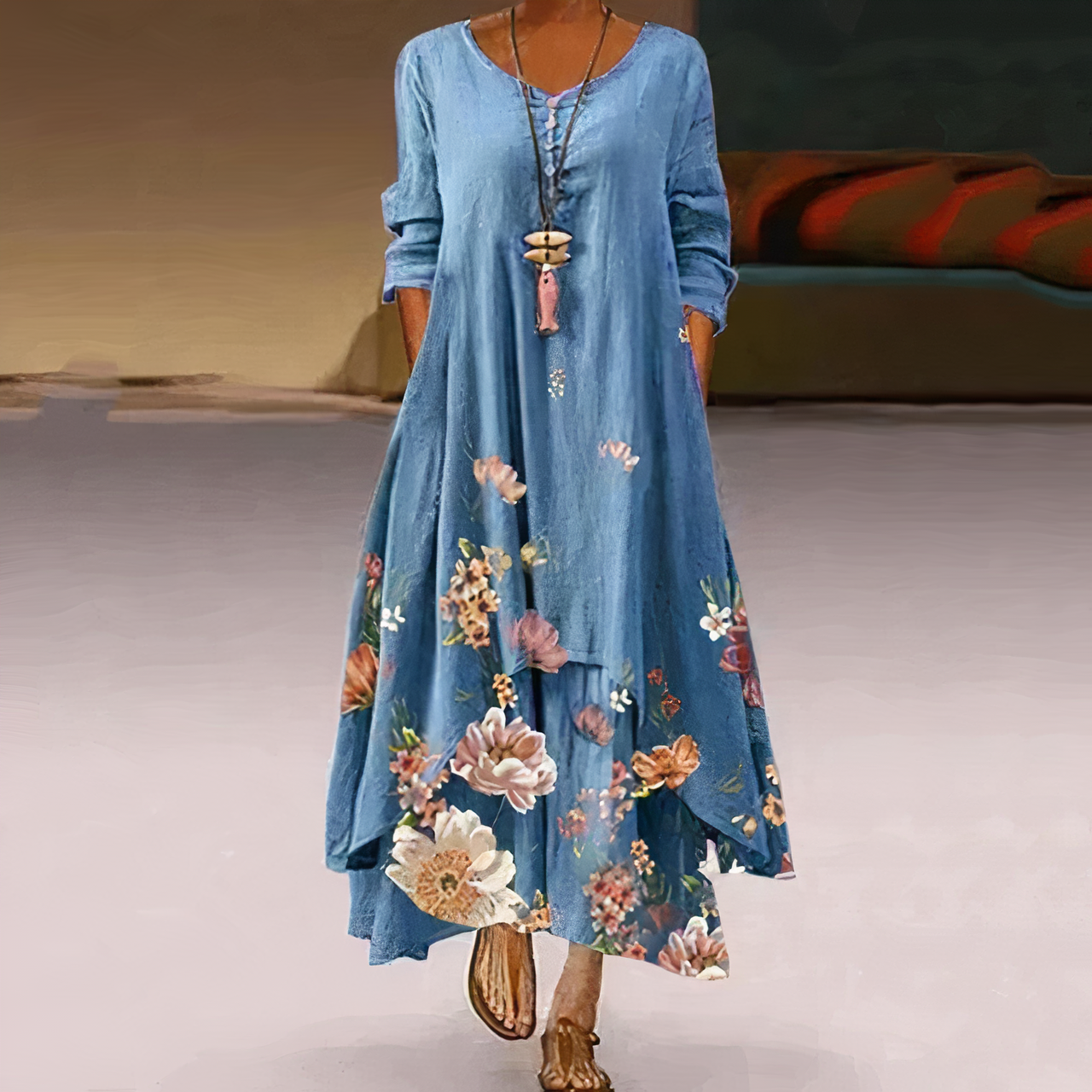 Women’s Printed A-Line Dress