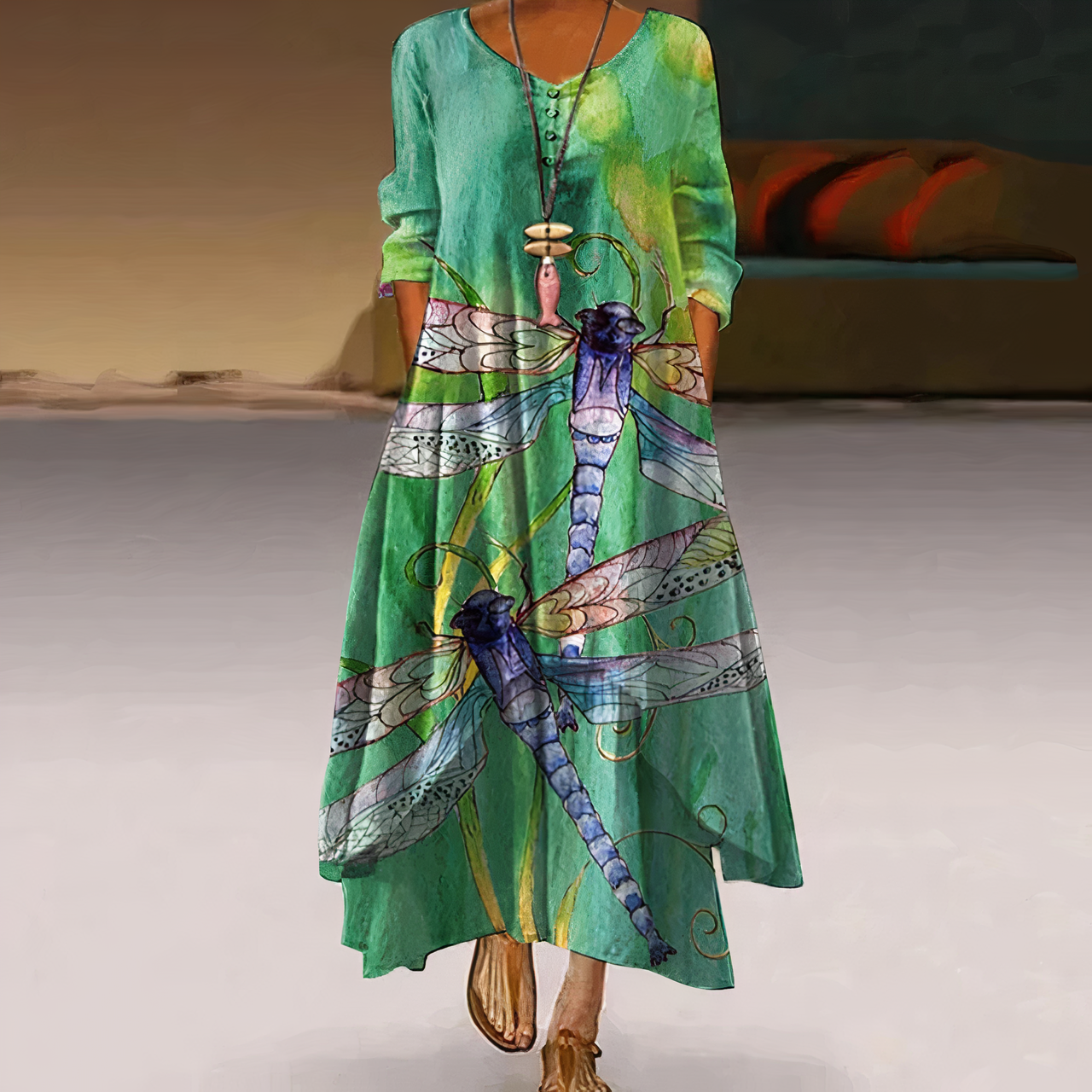 Women’s Printed A-Line Dress
