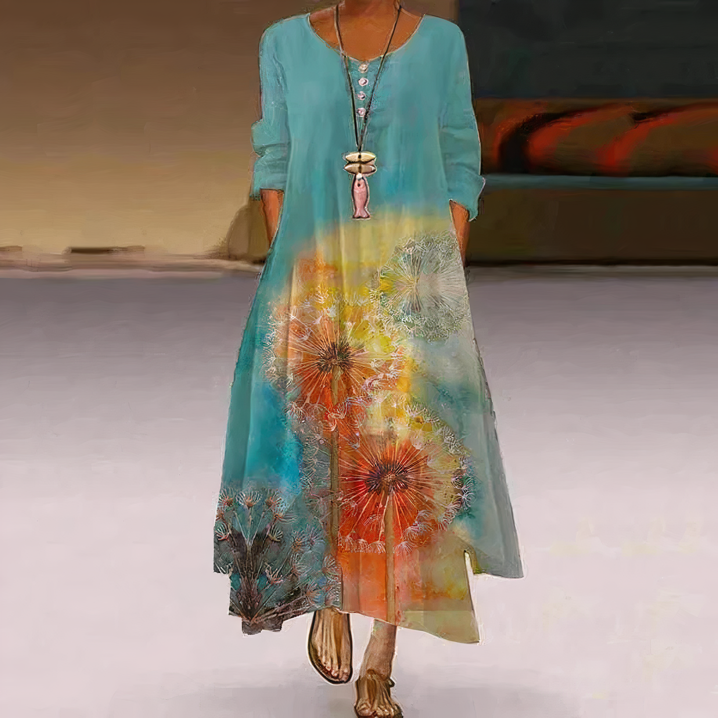 Women’s Printed A-Line Dress