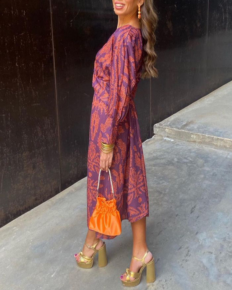 Women's Twist Front Midi Dress