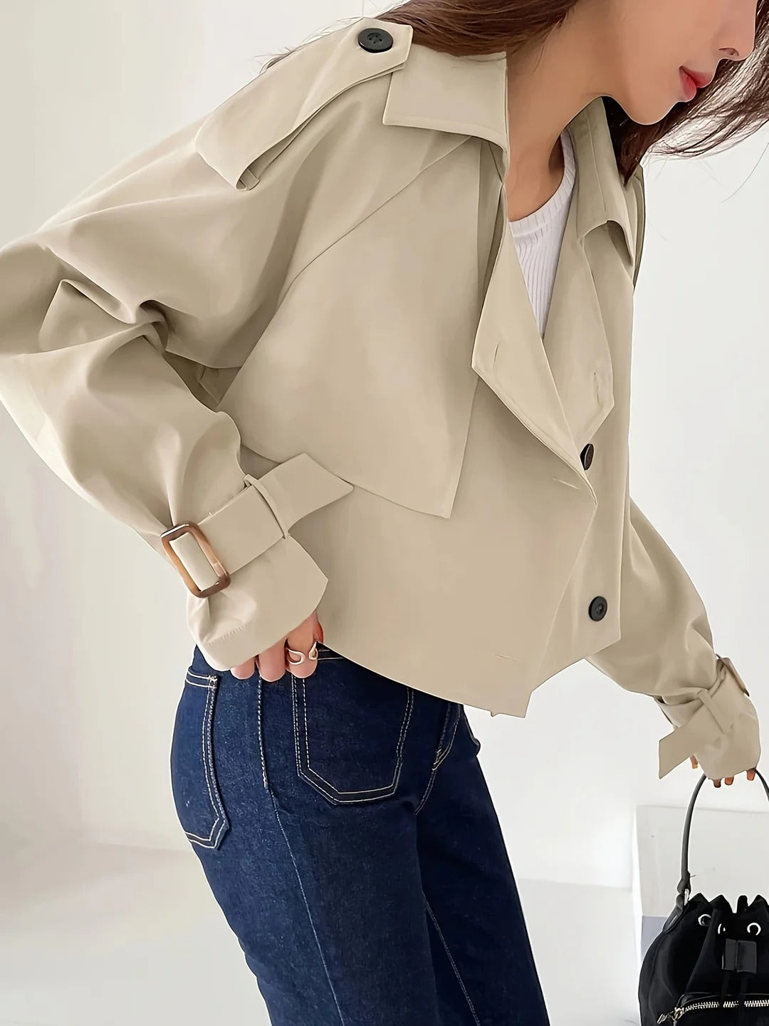 Chic Casual Short Trench Coat | Perfect for Everyday Wear