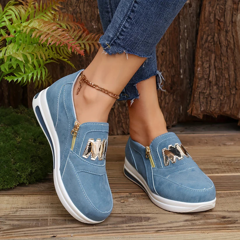 Elegant Fashion Wedge Sneakers For Women | Chic Everyday Wear