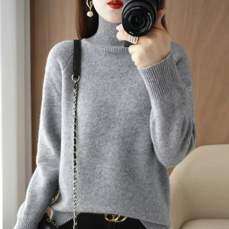 Women's Turtleneck Knit Jumper