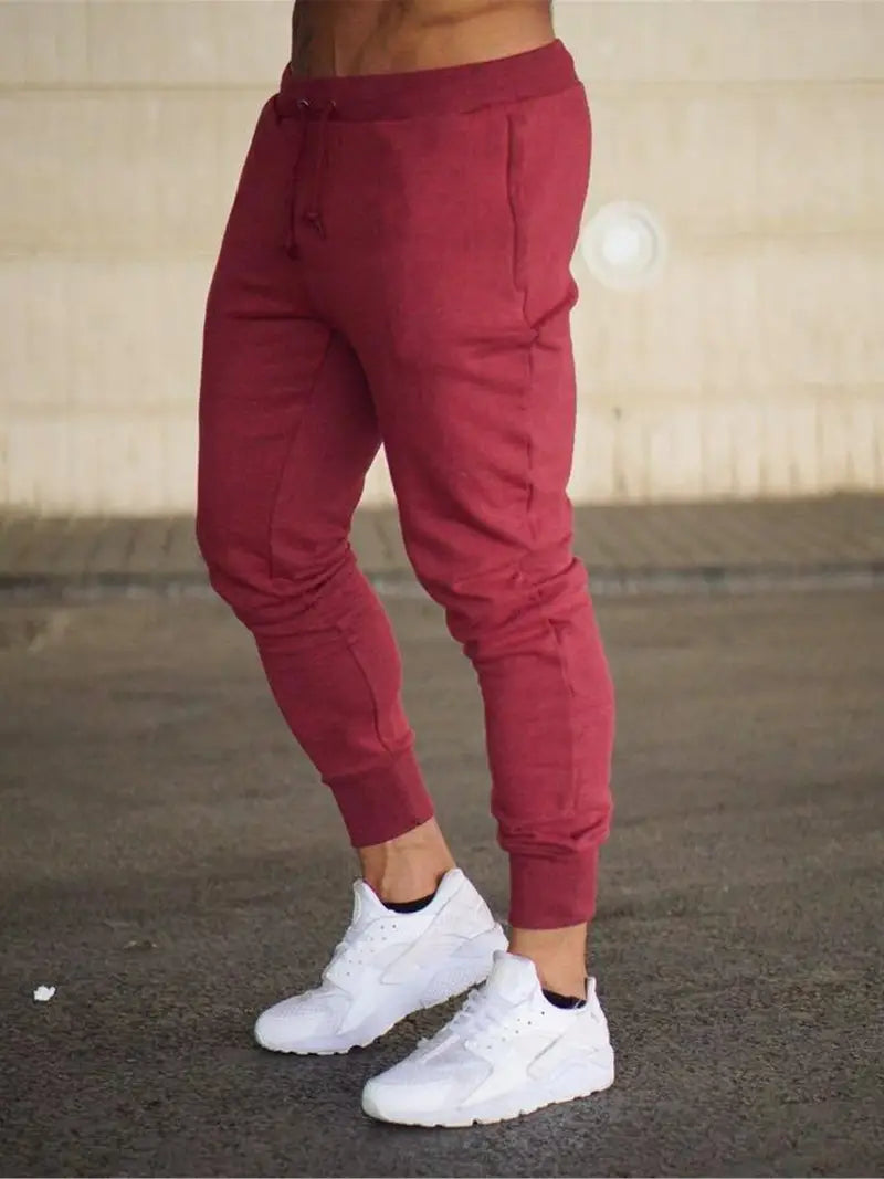 Men's Comfortable High-Quality Jogger Pants with Adjustable Drawstring Waist