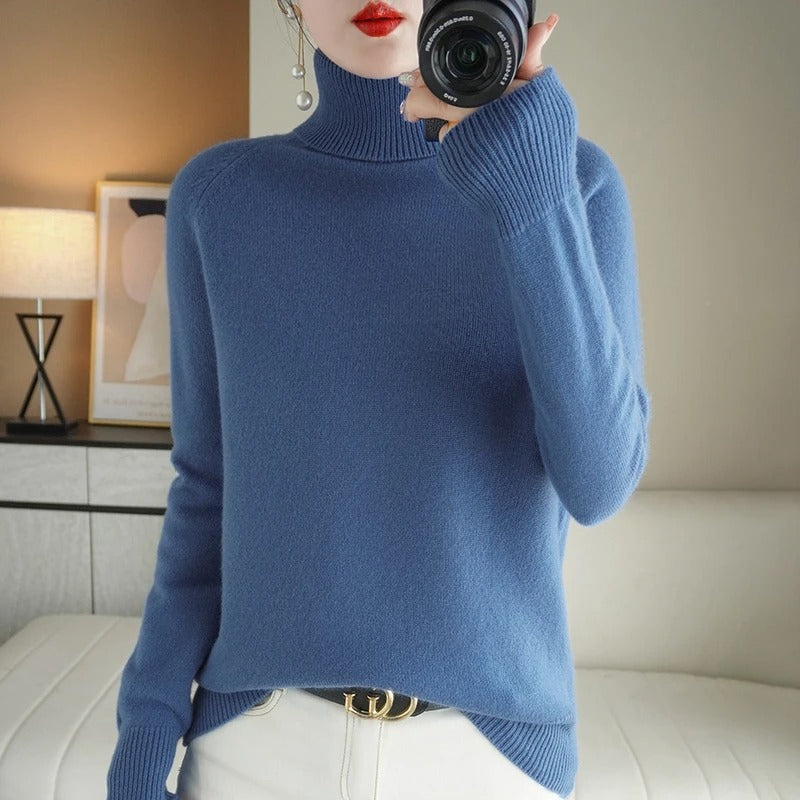 Women's Turtleneck Knit Jumper