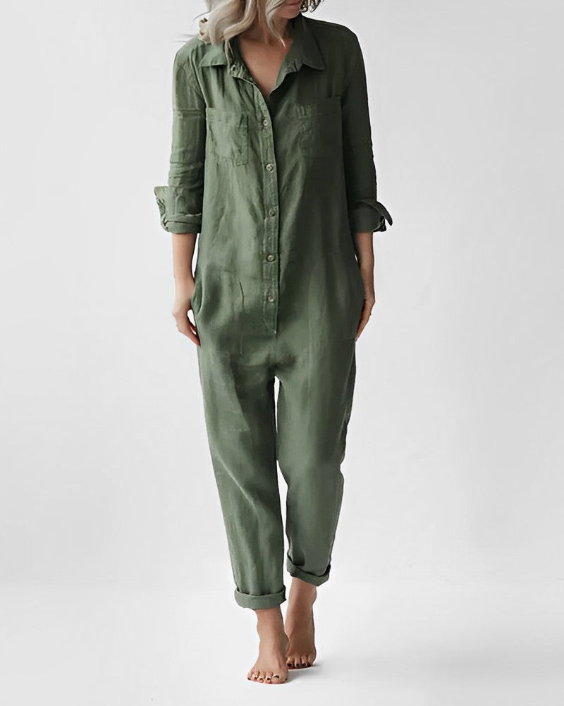 Women's Stylish Lightweight Jumpsuit with Relaxed Fit