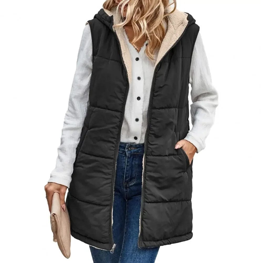 Thea - Hooded Vest - Chic - Premium Material - Ideal for Winter