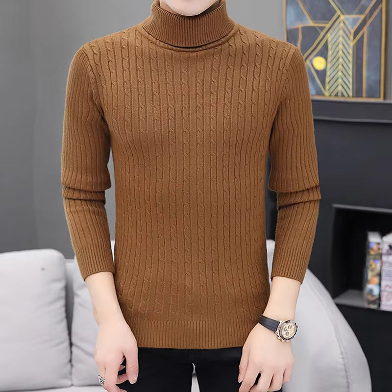 Men's Long Sleeve Turtleneck Jumper