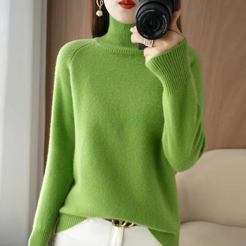 Women's Turtleneck Knit Jumper