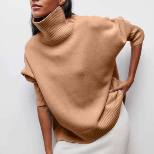 Women's Oversized Turtleneck Jumper | Ideal for Winter