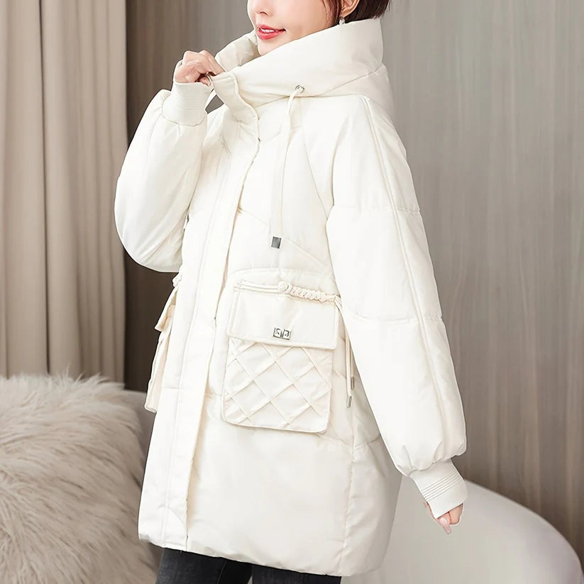 Puffer Jacket Stylish Middle Long For Women | Ideal for All Seasons