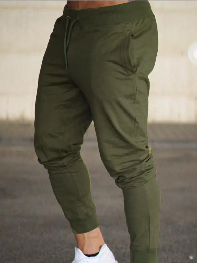Men's Comfortable High-Quality Jogger Pants with Adjustable Drawstring Waist