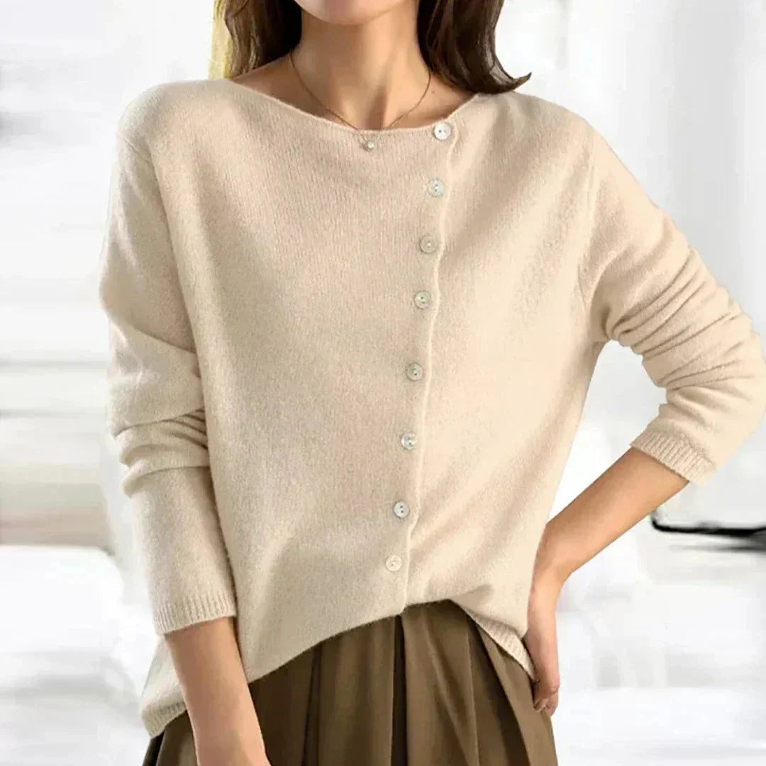 Women's Warm Knitted Cardigan with Buttons | Ideal for Winter