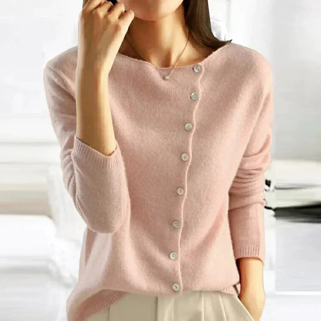 Women's Warm Knitted Cardigan with Buttons | Ideal for Winter