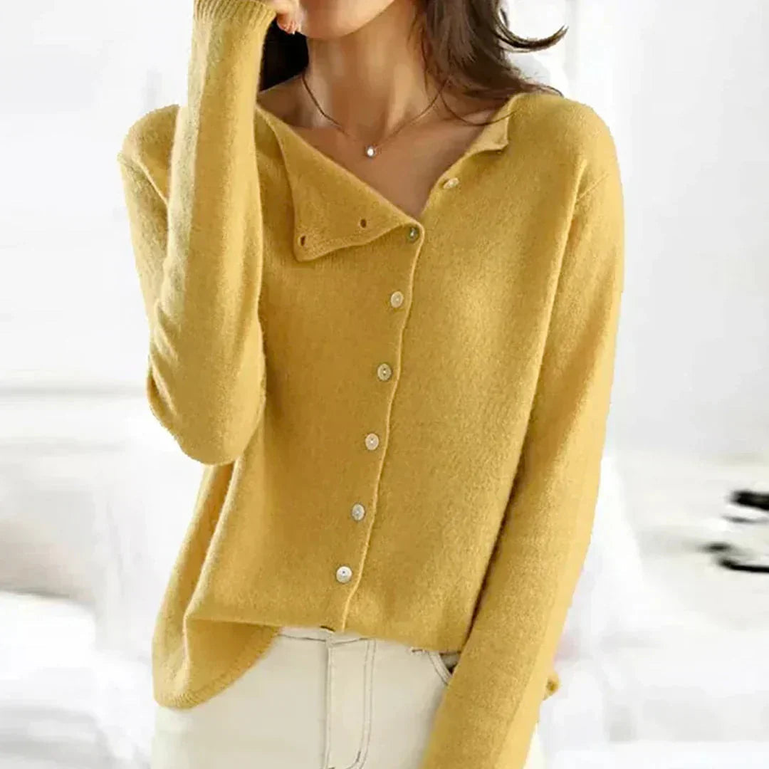 Women's Warm Knitted Cardigan with Buttons | Ideal for Winter