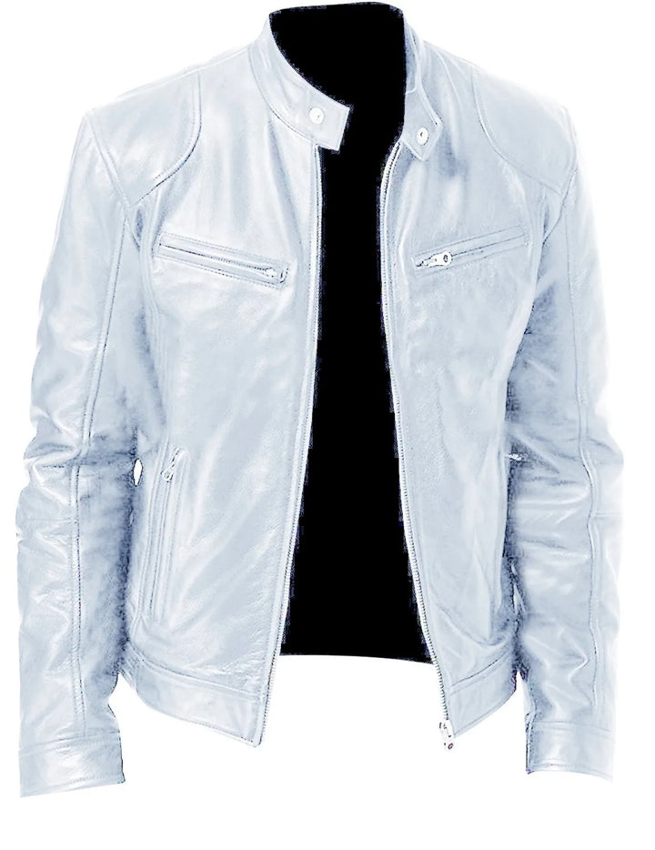 Casual Vegan Leather Coat Casual Fit For Men | Perfect for Casual Days