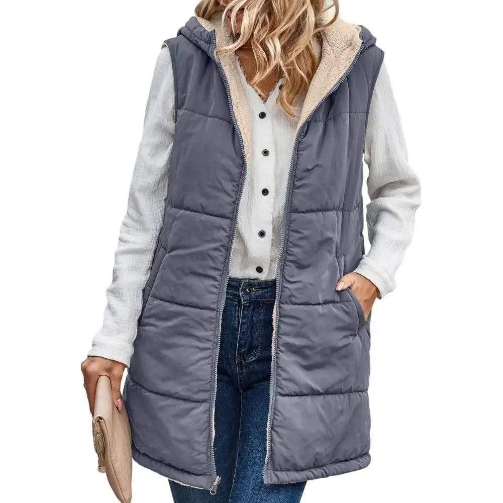 Thea - Hooded Vest - Chic - Premium Material - Ideal for Winter