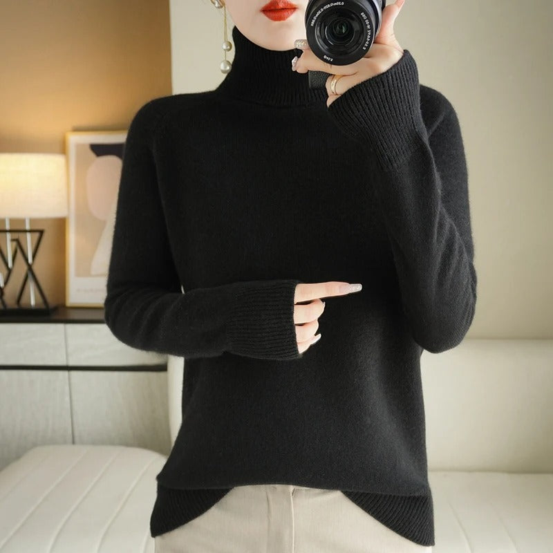 Women's Turtleneck Knit Jumper