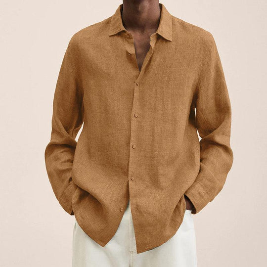 Variant image for Men's Elegant Linen Shirt with Versatile Design for All Occasions-57