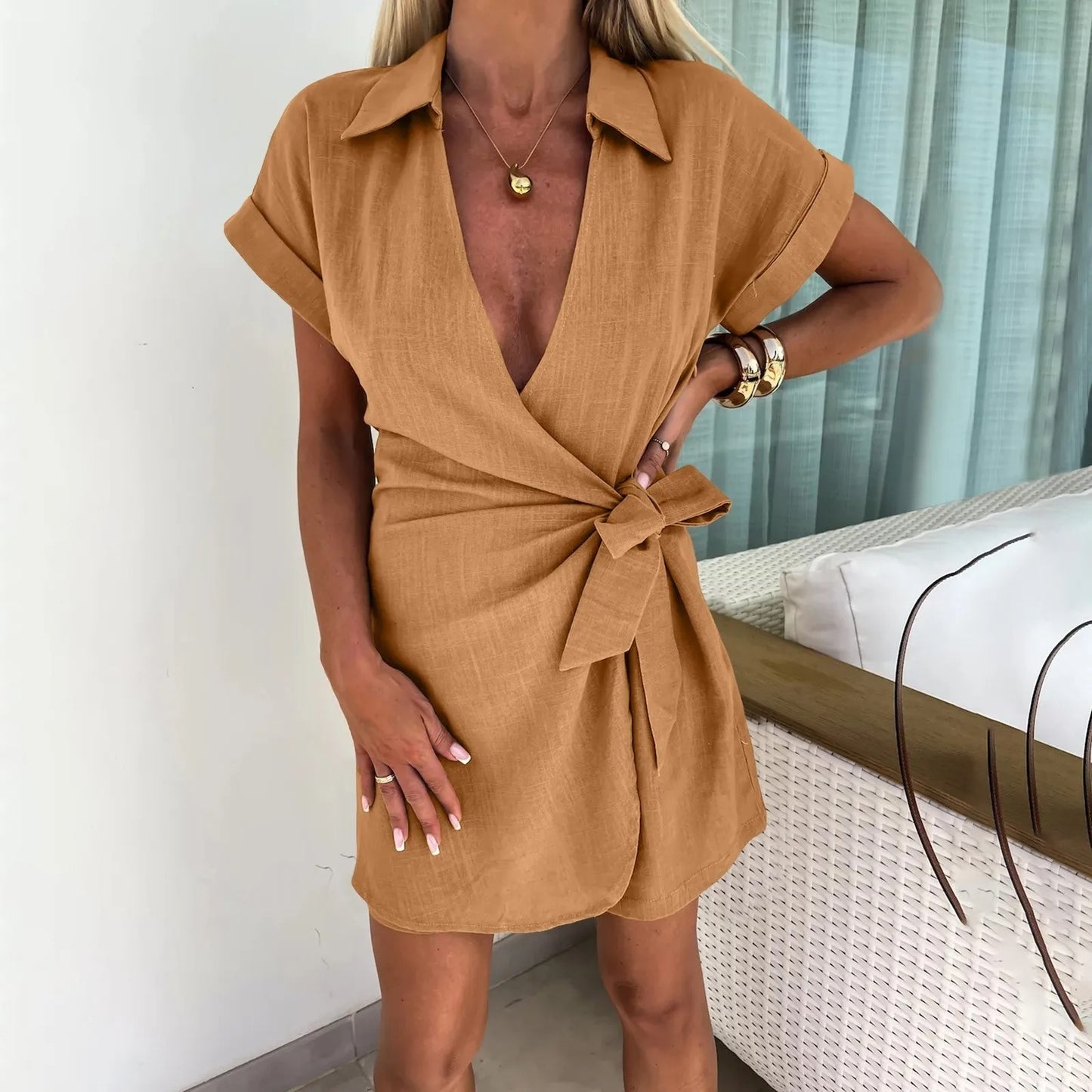 Women's Summer Elegant Mini Dress | Perfect for Casual Days