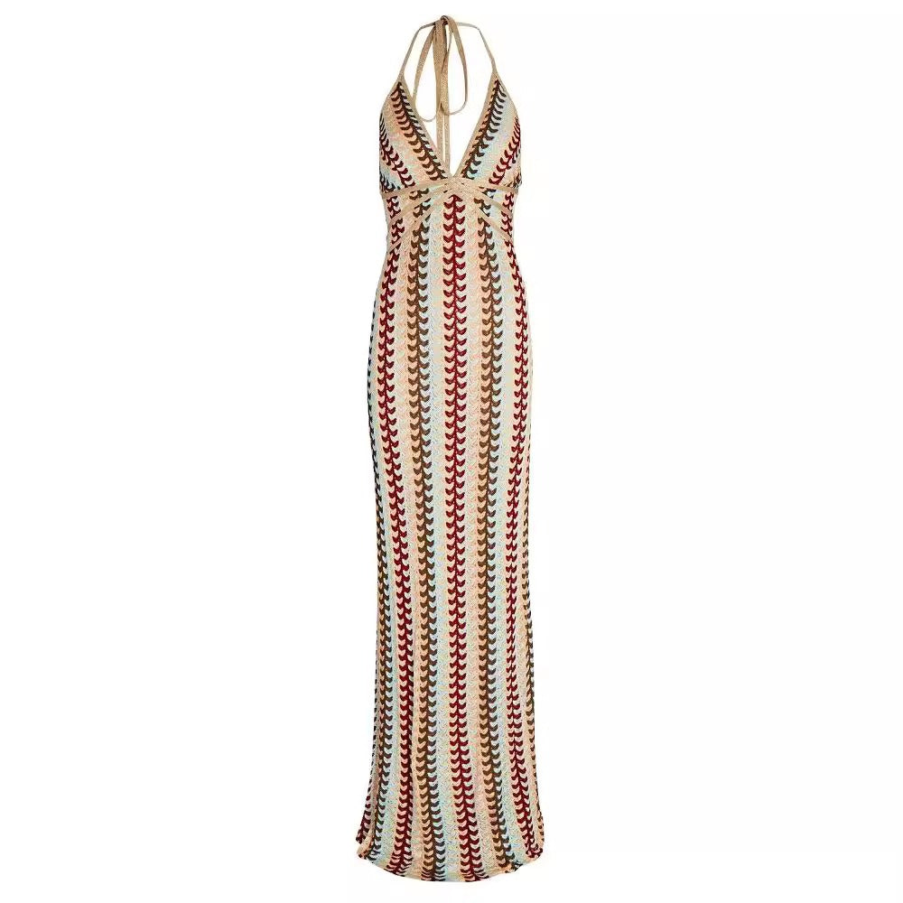 Women's V-Neck Sleeveless Maxi Dress