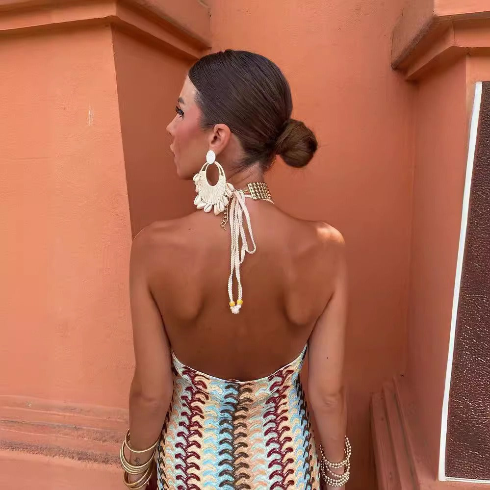 Women's V-Neck Sleeveless Maxi Dress