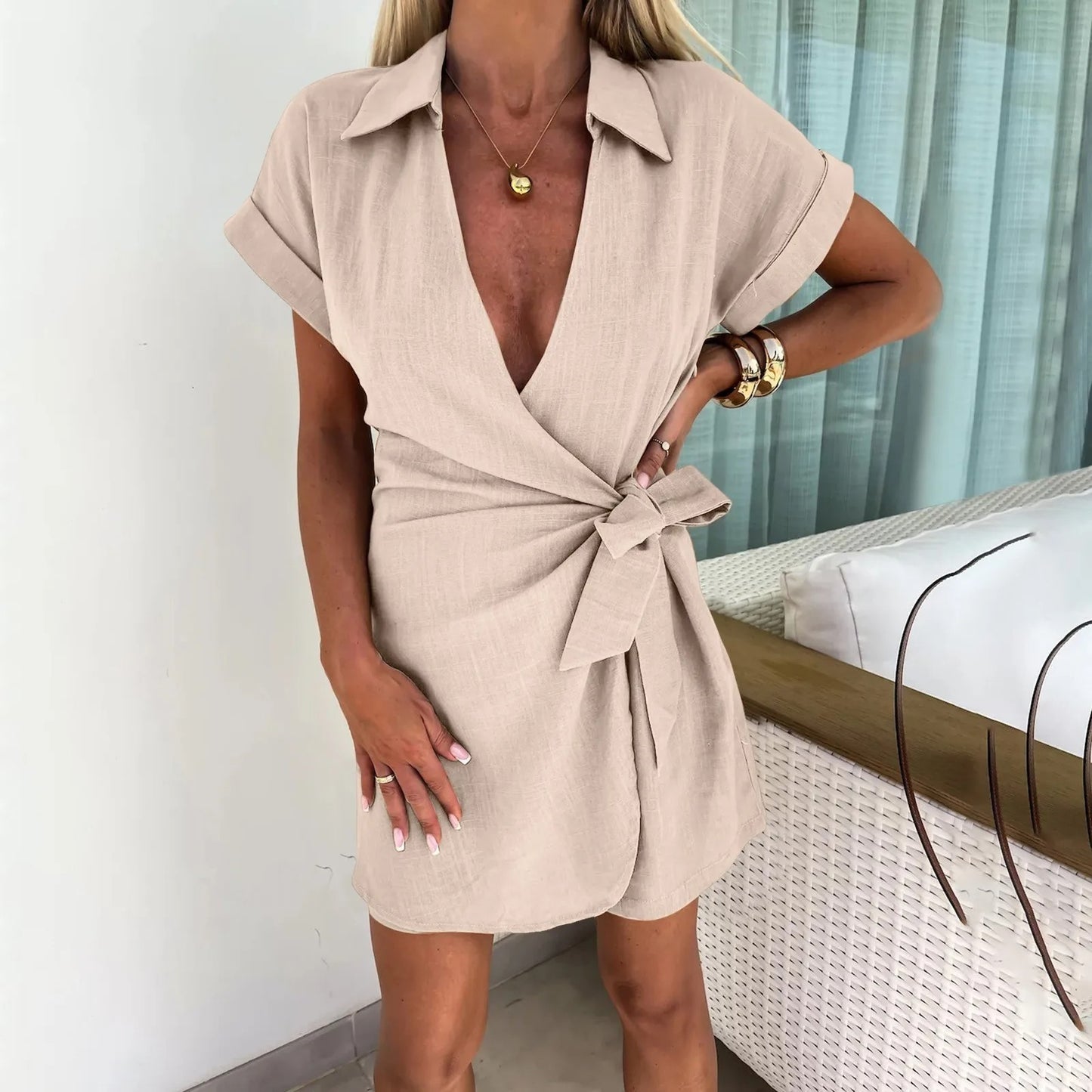 Women's Summer Elegant Mini Dress | Perfect for Casual Days