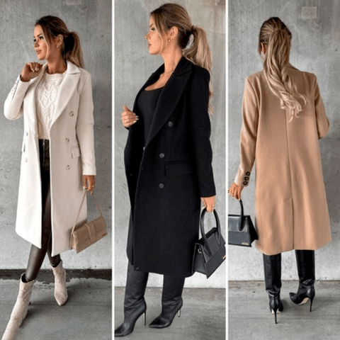 Ingrid - Long Coat - Elegant - Modern Style - Ideal for Autumn