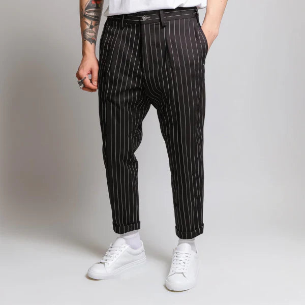 Callum - Men's Striped Pants - Casual - Effortless Elegance - Everyday Wear