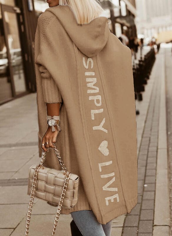 Maisie - Long Hooded Coat - Elegant - Timeless Style - Ideal for Autumn