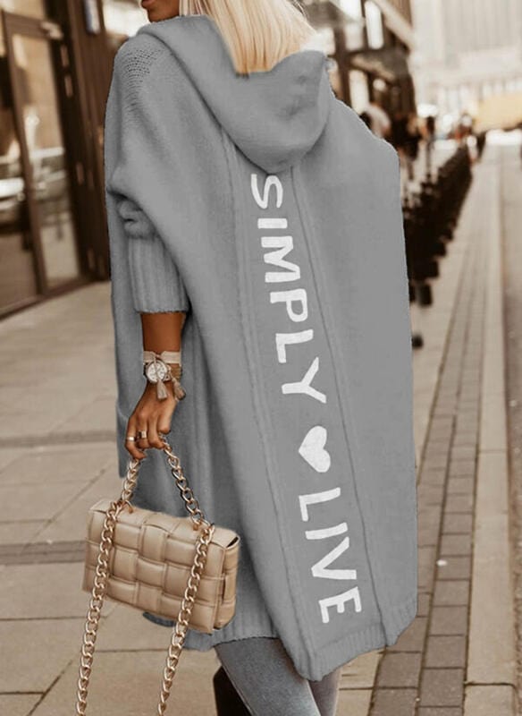 Maisie - Long Hooded Coat - Elegant - Timeless Style - Ideal for Autumn