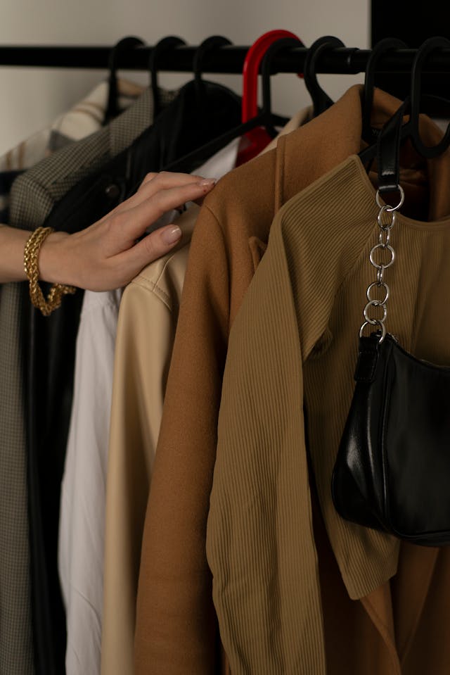 light brown, black, white