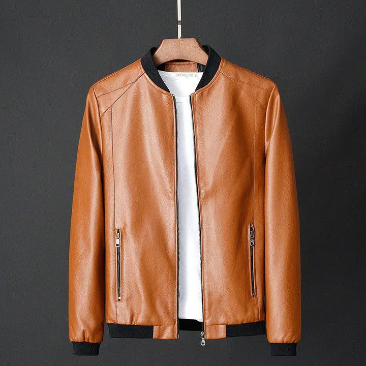 Vintage Leather Jacket With Pocket For Men | Perfect for Casual Days