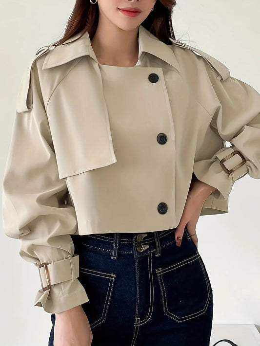 Chic Casual Short Trench Coat | Perfect for Everyday Wear