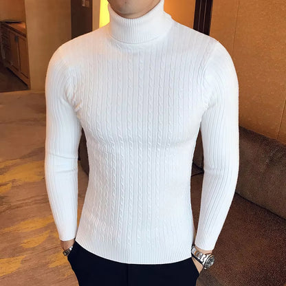 Men's Long Sleeve Turtleneck Jumper