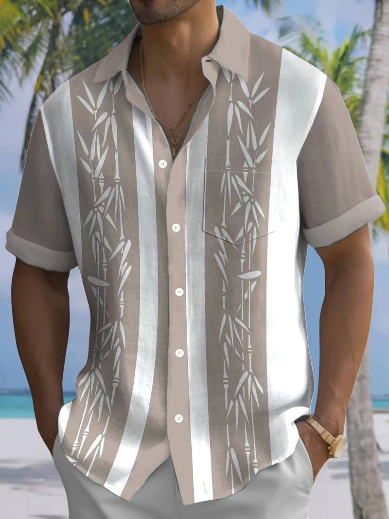 Men's Comfortable Bamboo Fiber T Shirt with Classic Cut